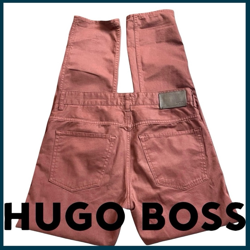 BOSS Hugo Boss Burgundy Slim Stretch 5 Pocket Jeans (31x32)
